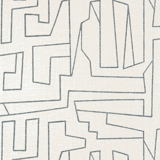 Purchase Thibaut Wallpaper SKU# T41030 pattern name Matrix color Black on Beige. 
