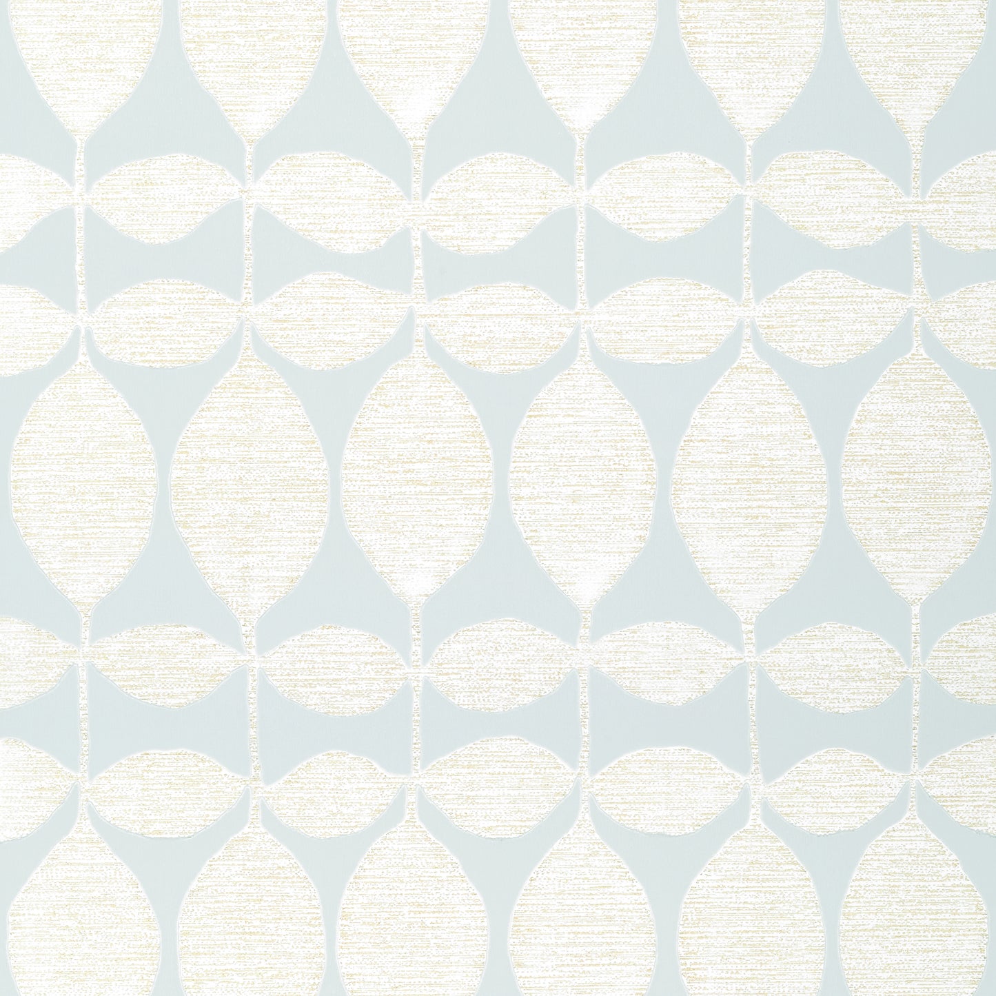 Purchase Thibaut Wallpaper Item# T41043 pattern name Lola color Pearl on Soft Blue. 