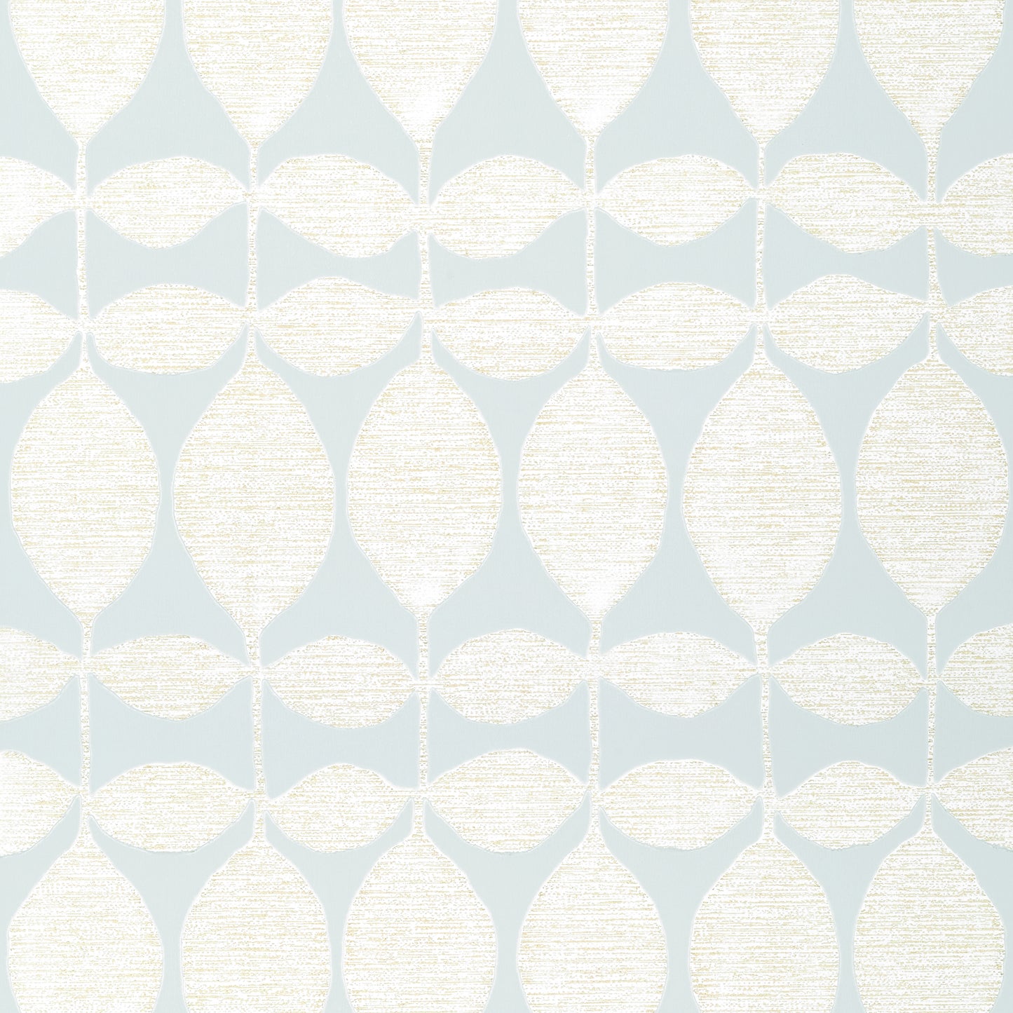 Purchase Thibaut Wallpaper Item# T41043 pattern name Lola color Pearl on Soft Blue. 