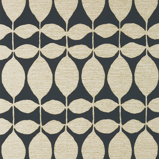 Purchase Thibaut Wallpaper Item# T41047 pattern name Lola color Metallic Gold on Black. 