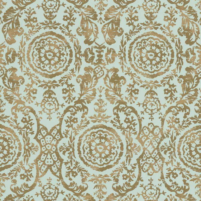 Little Greene Wallpaper Richmond Green Revival Blue