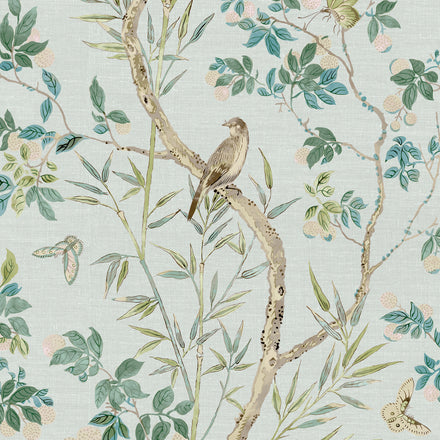 T42010 | Claire, Spa Blue - Thibaut Wallpaper