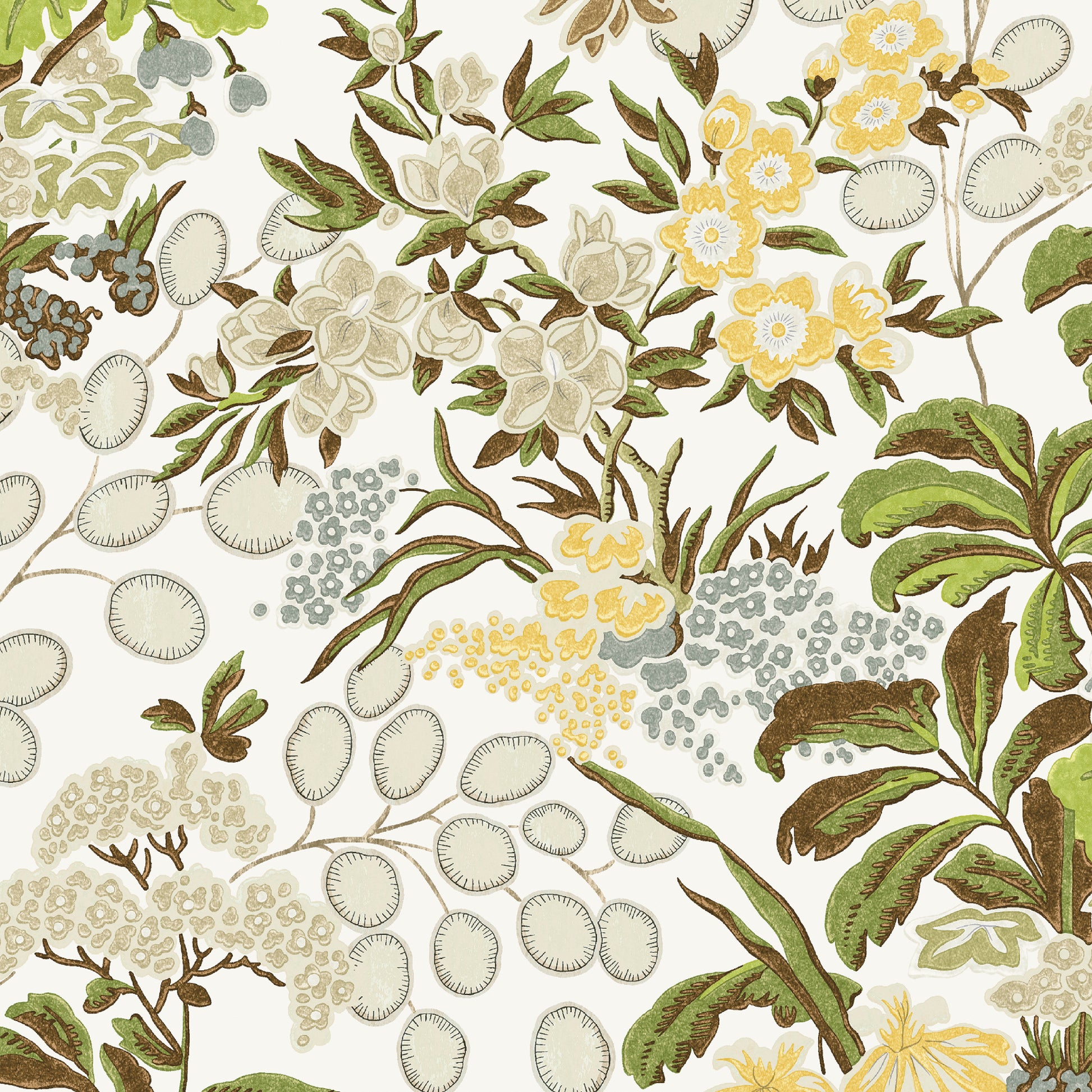 Purchase Thibaut Wallpaper Pattern T42035 pattern name Meadow color Green. 
