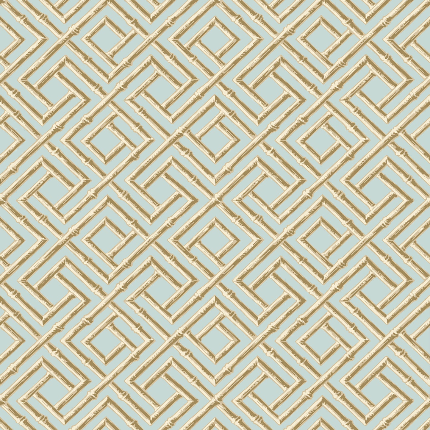 Purchase Thibaut Wallpaper Item T42046 pattern name French Lattice color Blue and Beige. 