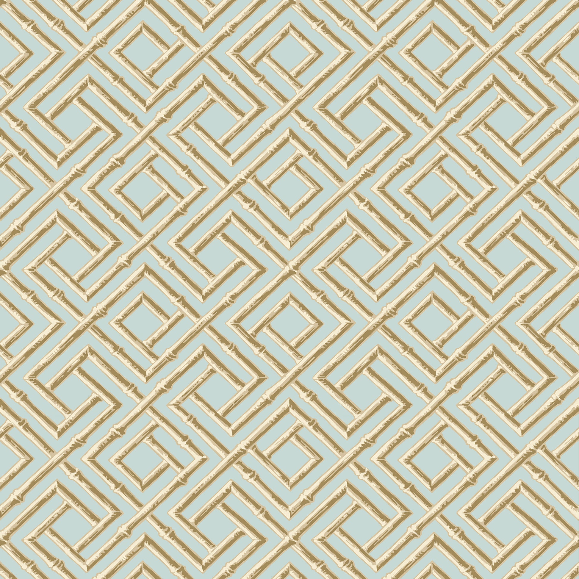 Purchase Thibaut Wallpaper Item T42046 pattern name French Lattice color Blue and Beige. 