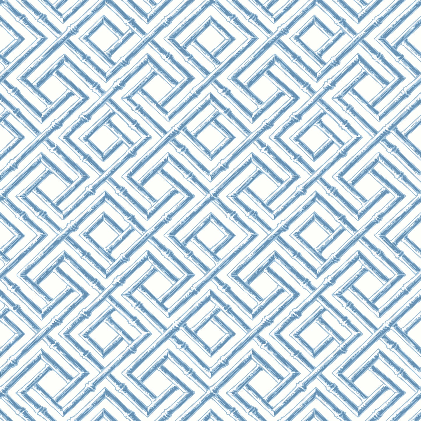 Purchase Thibaut Wallpaper SKU# T42048 pattern name French Lattice color Blue. 