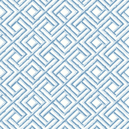 Purchase Thibaut Wallpaper SKU# T42048 pattern name French Lattice color Blue. 