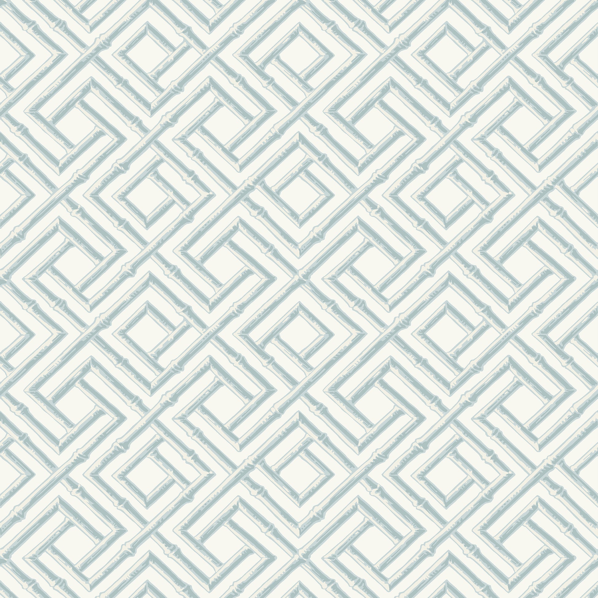 Purchase Thibaut Wallpaper Product# T42050 pattern name French Lattice color Spa Blue. 