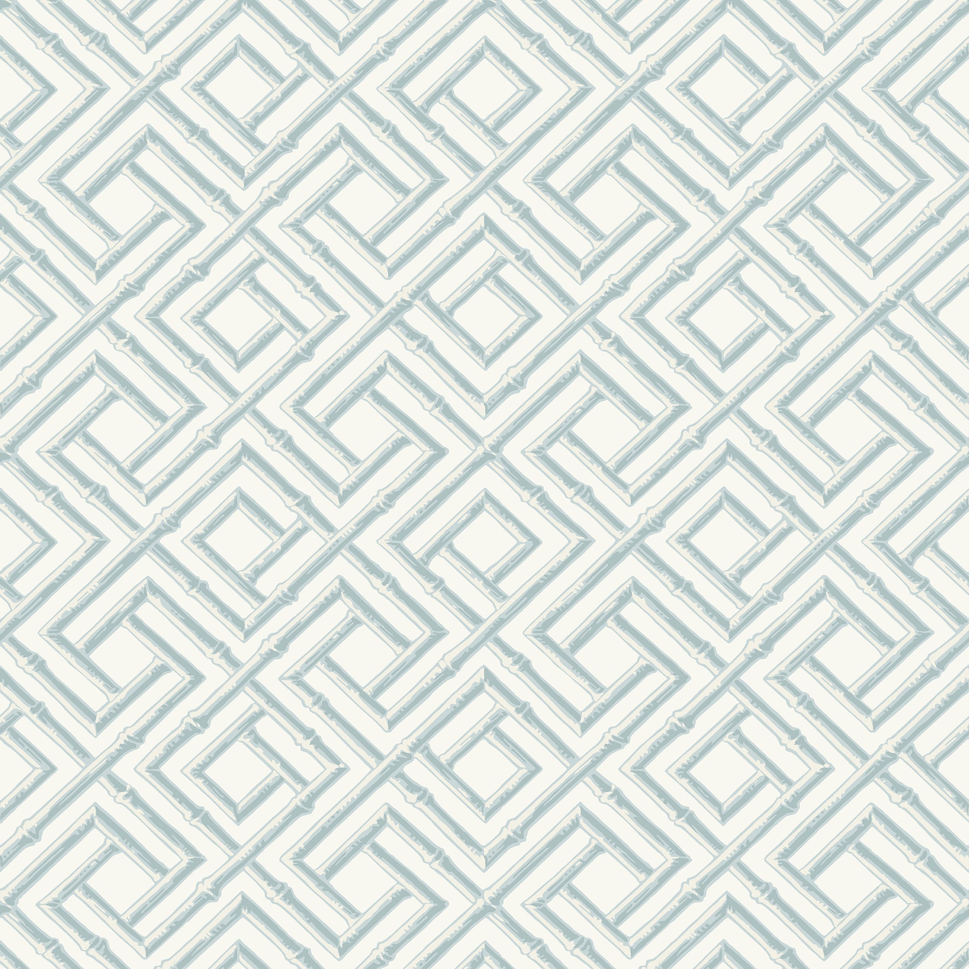 Purchase Thibaut Wallpaper Product# T42050 pattern name French Lattice color Spa Blue. 