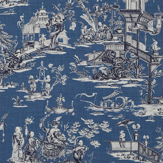 View T75465 Cheng Toile Dynasty Thibaut Wallpaper