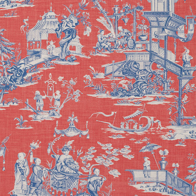 Acquire T75466 Cheng Toile Dynasty Thibaut Wallpaper