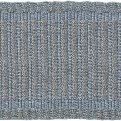 Sample T8012107-515 Coeur Band Azure Brunschwig and Fils Fabric