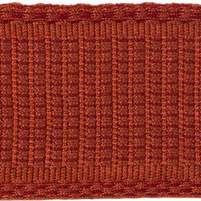 Sample T8012107-924 Coeur Band Brick Brunschwig and Fils Fabric