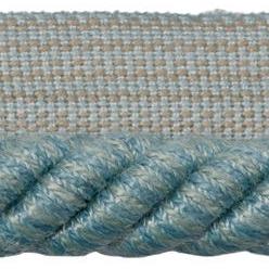 Sample T8012108-35 Coeur Cable-L Aqua Brunschwig and Fils Fabric