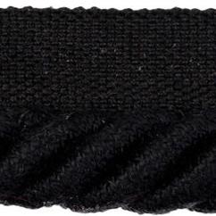 Sample T8012108-8 Coeur Cable-L Black Brunschwig and Fils Fabric