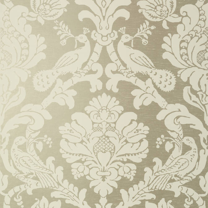 Buy T89136 Passaro Damask Damask Resource 4 Thibaut Wallpaper