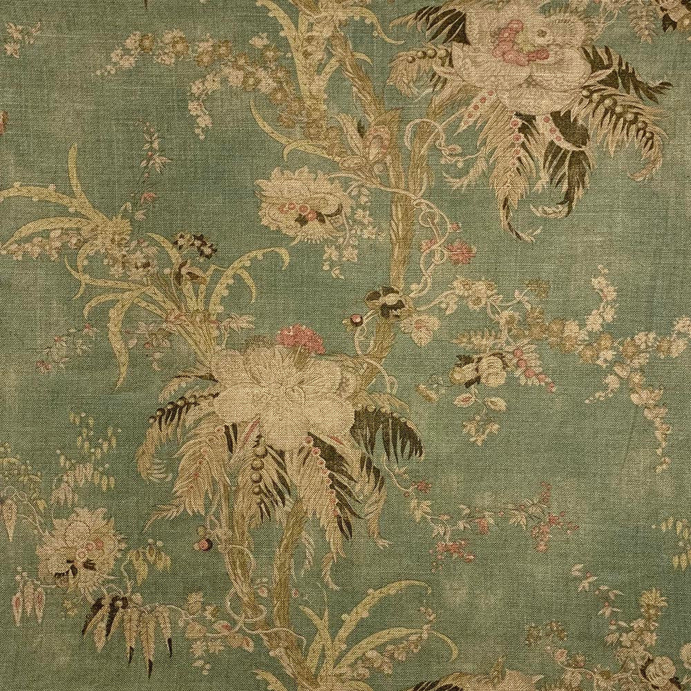 Sample 8782 Vonking Beryl, Green Floral Bedding Fabric by Magnolia