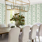 Purchase Vp1301 | Jardin, Beaumont Green Floral Stripe - Antonina Vella Wallpaper