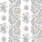 Purchase Vp1303 | Jardin, Beaumont Charcoal Floral Stripe - Antonina Vella Wallpaper