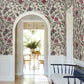 Purchase Vp1312 | Jardin, Parterre Raspberry Jacobean - Antonina Vella Wallpaper
