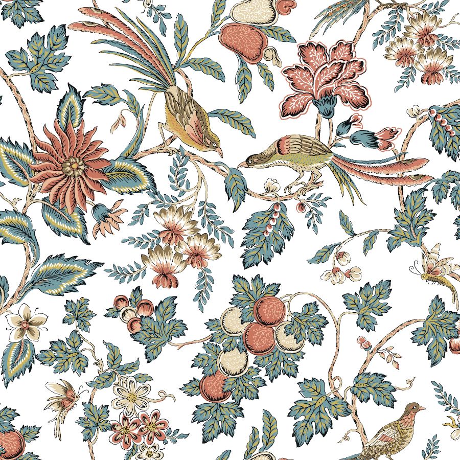 Purchase Vp1316 | Jardin, Parterre Coral Jacobean - Antonina Vella Wallpaper