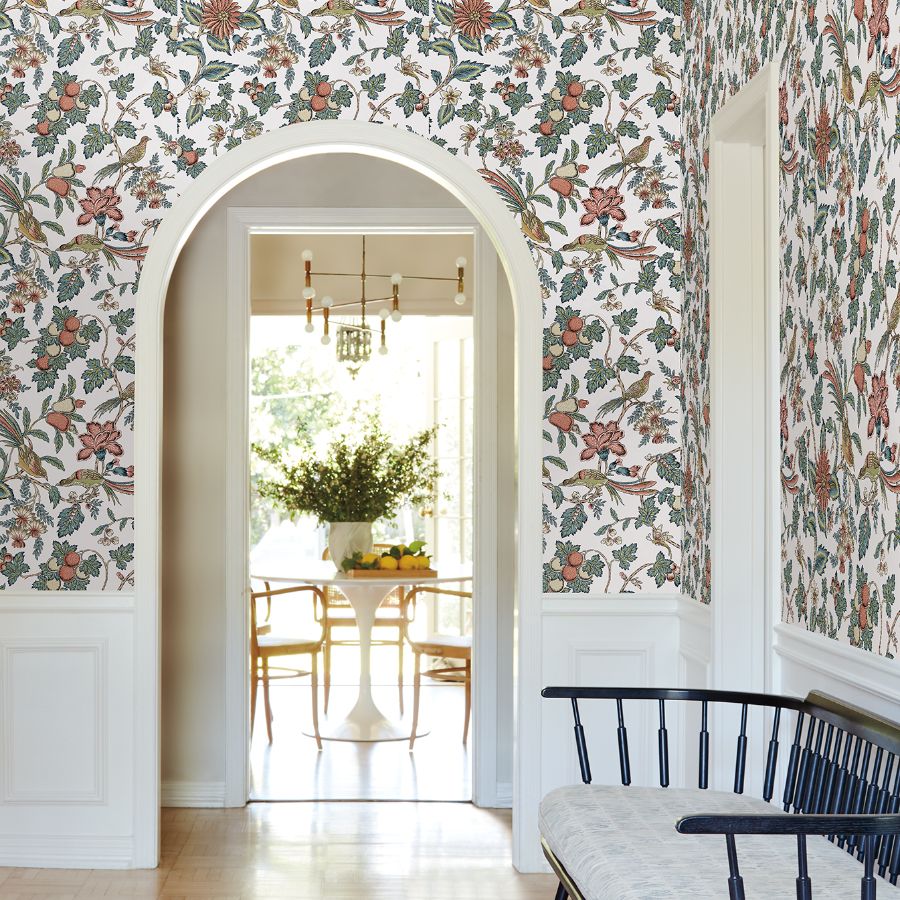Purchase Vp1316 | Jardin, Parterre Coral Jacobean - Antonina Vella Wallpaper