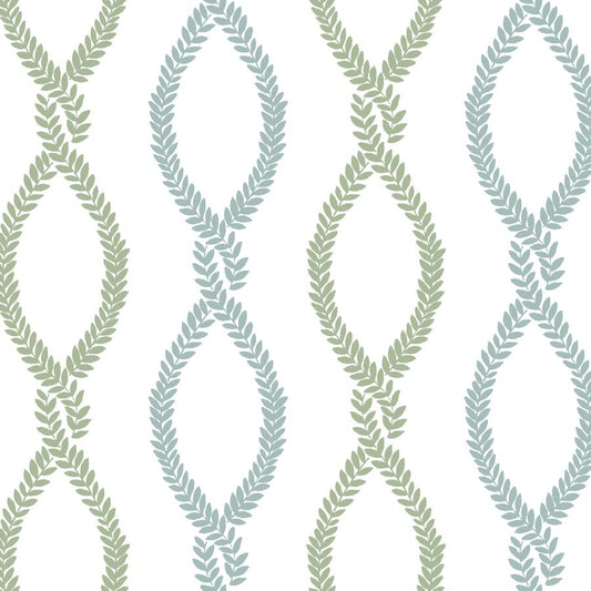 Purchase Vp1321 | Jardin, Laureate Light Green Vine Trellis - Antonina Vella Wallpaper