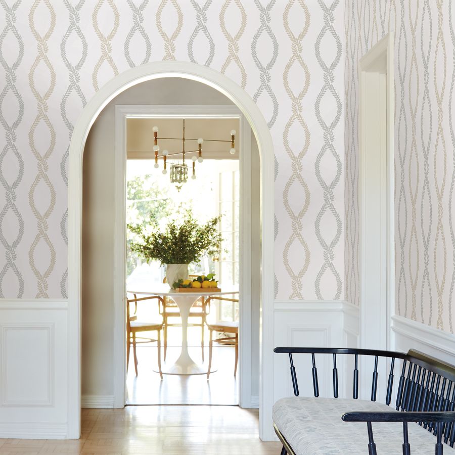 Purchase Vp1322 | Jardin, Laureate Neutral Vine Trellis - Antonina Vella Wallpaper