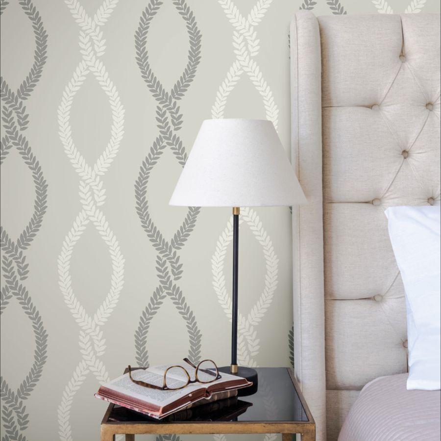 Purchase Vp1323 | Jardin, Laureate Grey Vine Trellis - Antonina Vella Wallpaper