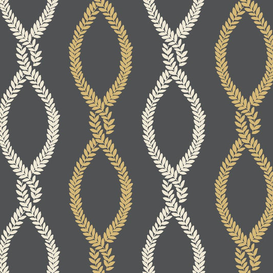 Purchase Vp1324 | Jardin, Laureate Black Vine Trellis - Antonina Vella Wallpaper