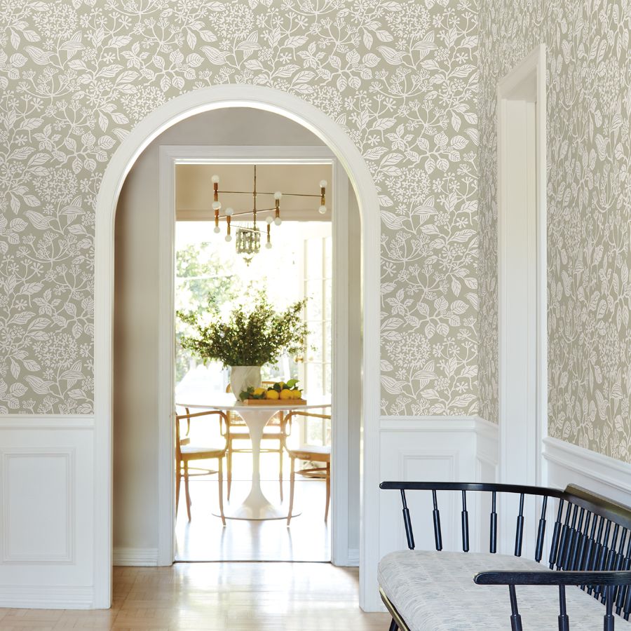 Purchase Vp1344 | Jardin, Rowen Taupe Botanical - Antonina Vella Wallpaper