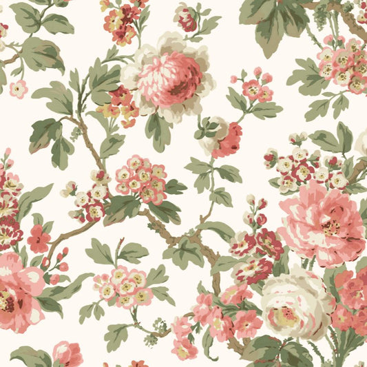 Purchase Vp1351 | Jardin, Beatrix Coral Vintage Floral - Antonina Vella Wallpaper