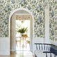Purchase Vp1352 | Jardin, Beatrix Blue Vintage Floral - Antonina Vella Wallpaper