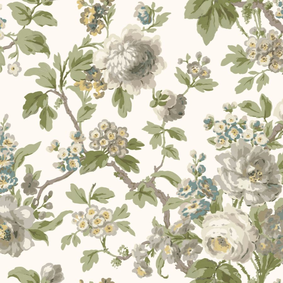 Purchase Vp1353 | Jardin, Beatrix Neutral Vintage Floral - Antonina Vella Wallpaper