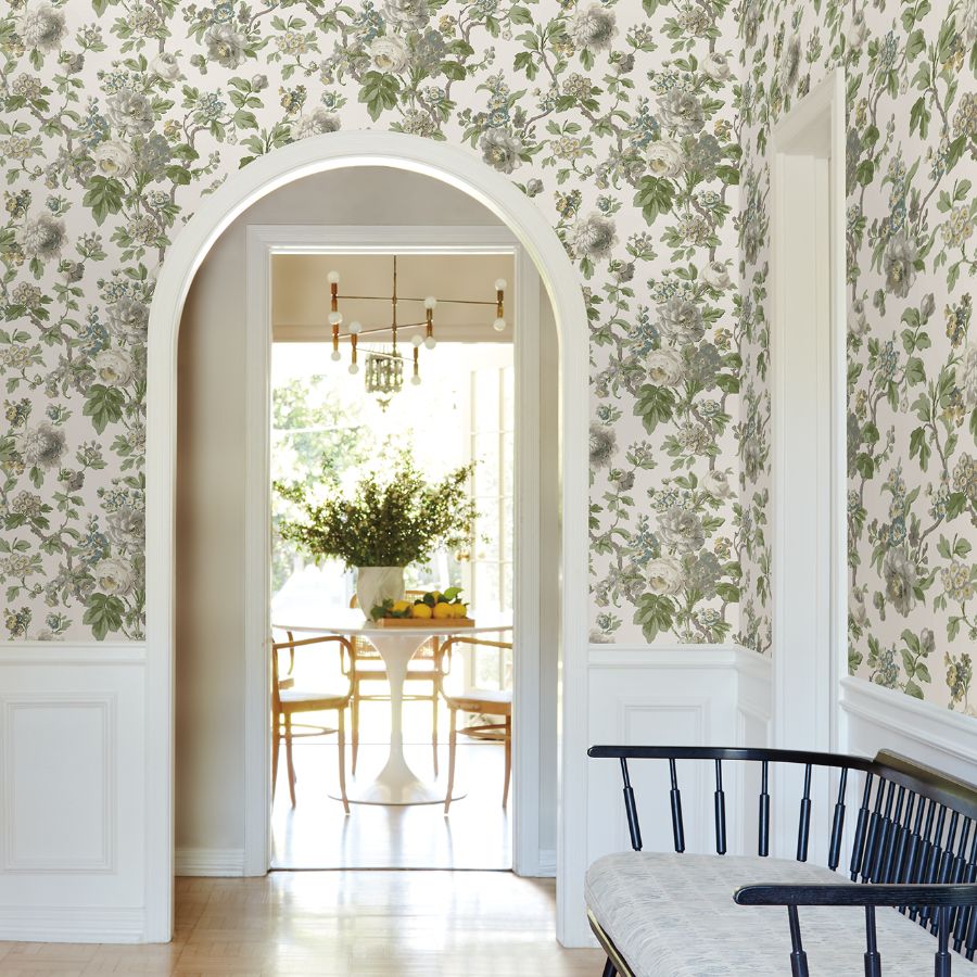 Purchase Vp1353 | Jardin, Beatrix Neutral Vintage Floral - Antonina Vella Wallpaper