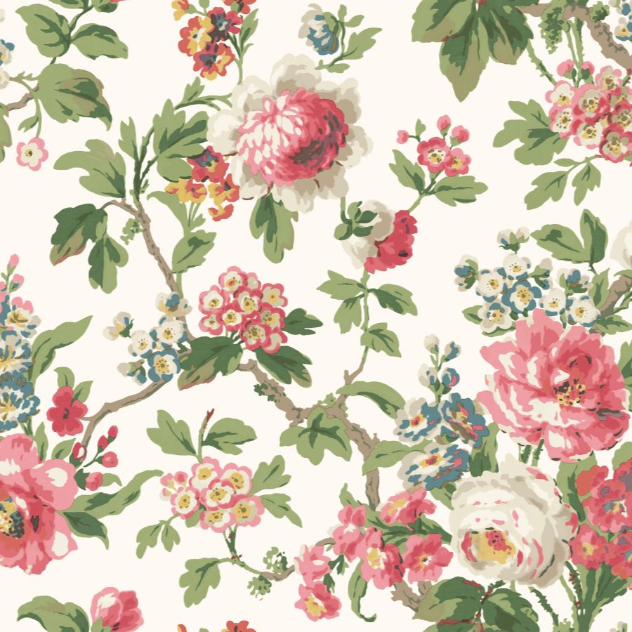 Purchase Vp1355 | Jardin, Beatrix Fuchsia Vintage Floral - Antonina Vella Wallpaper