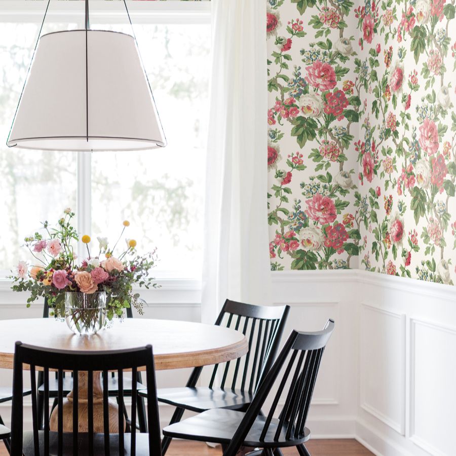Purchase Vp1355 | Jardin, Beatrix Fuchsia Vintage Floral - Antonina Vella Wallpaper