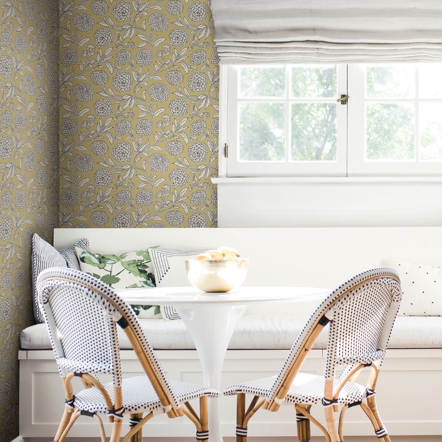 Purchase Vp1364 | Jardin, Chatsworth Garden Butter Floral Trail - Antonina Vella Wallpaper
