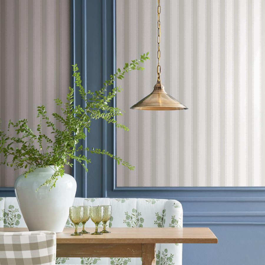 Purchase Vp1373 | Jardin, Tilford Light Grey Awning Stripe - Antonina Vella Wallpaper