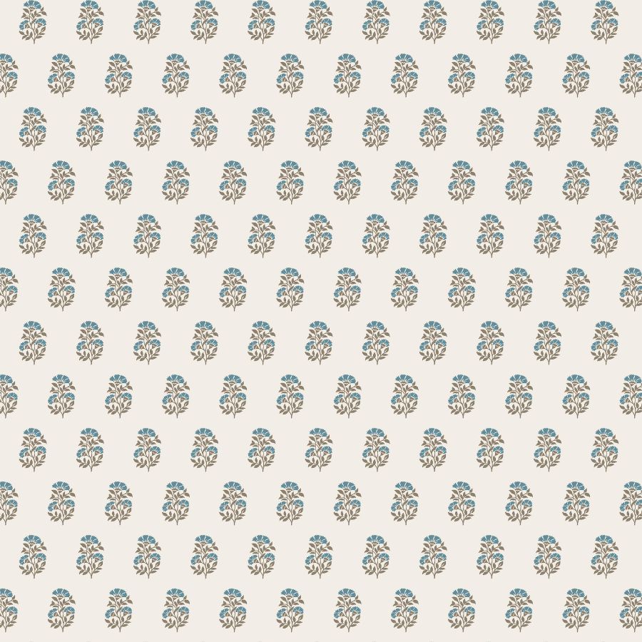 Purchase Vp1383 | Jardin, Sylvie Teal Floral - Antonina Vella Wallpaper