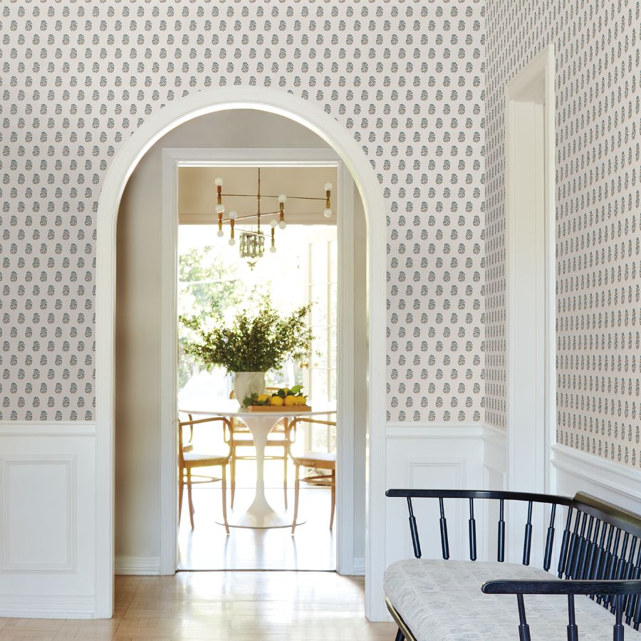 Purchase Vp1383 | Jardin, Sylvie Teal Floral - Antonina Vella Wallpaper