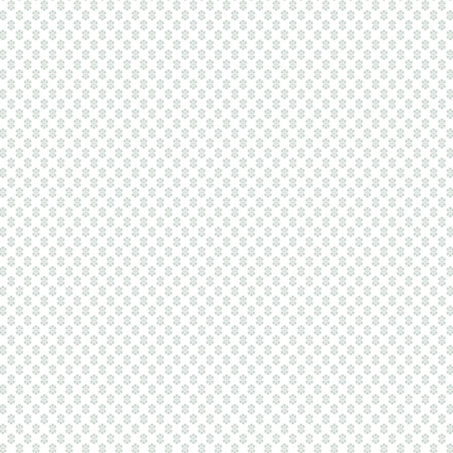 Purchase Vp1391 | Jardin, Brioni Light Blue Floral Stamp - Antonina Vella Wallpaper