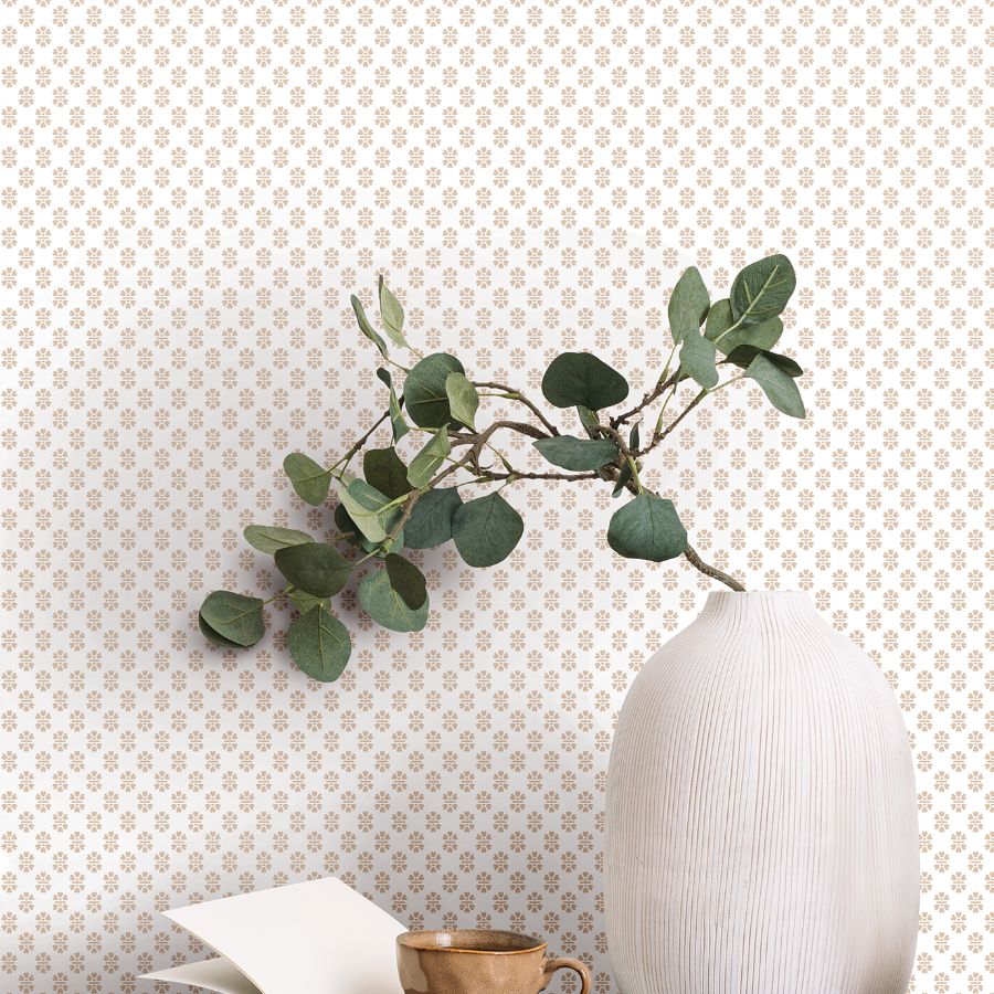 Purchase Vp1394 | Jardin, Brioni Rose Floral Stamp - Antonina Vella Wallpaper