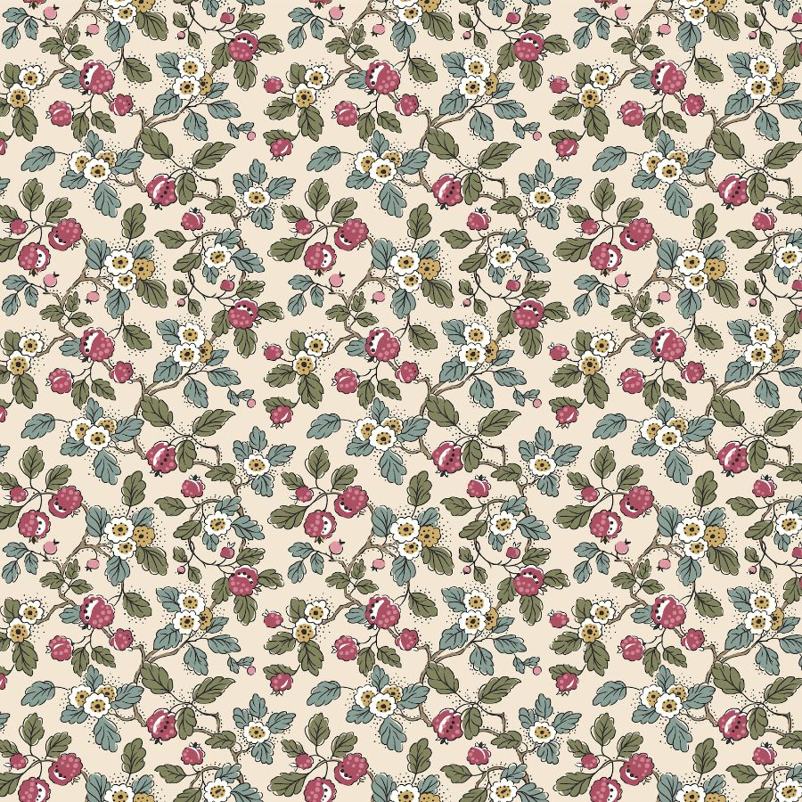 Purchase Vp1411 | Jardin, Framboise Merlot Berry Vines - Antonina Vella Wallpaper