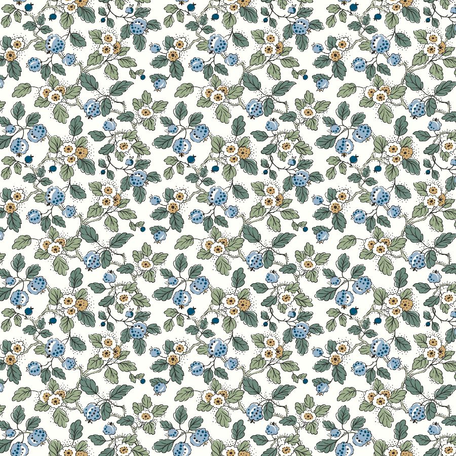 Purchase Vp1413 | Jardin, Framboise Blue Berry Vines - Antonina Vella Wallpaper
