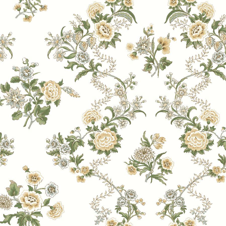 Purchase Vp1421 | Jardin, Genevieve Butter Floral Trail - Antonina Vella Wallpaper