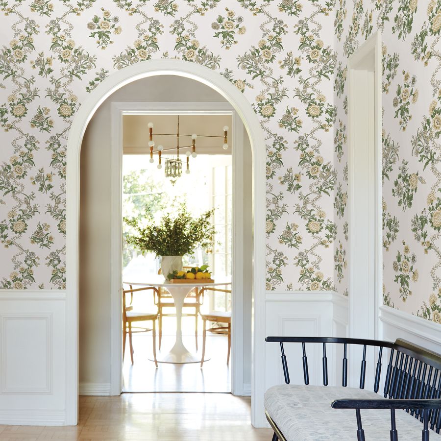 Purchase Vp1421 | Jardin, Genevieve Butter Floral Trail - Antonina Vella Wallpaper