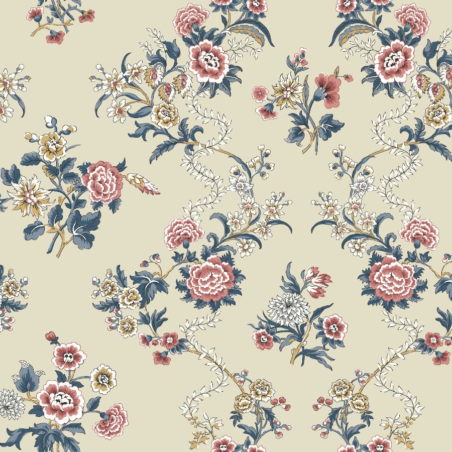 Purchase Vp1424 | Jardin, Genevieve Rose Floral Trail - Antonina Vella Wallpaper