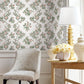 Purchase Vp1425 | Jardin, Genevieve Blush Floral Trail - Antonina Vella Wallpaper