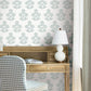 Purchase Vp1431 | Jardin, Souci Light Blue Marigolds - Antonina Vella Wallpaper
